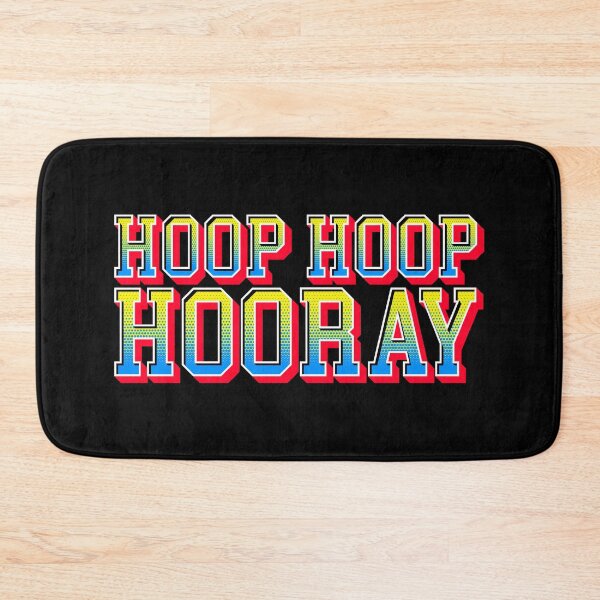 Item preview, Hoop Hoop Hooray Colored Decorative Text Logo 3D Effect designed and sold by Slam-Dunkan.