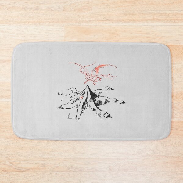 Item preview, Red Dragon Above A Single Solitary Peak - Fan Art   designed and sold by LEVI2525.