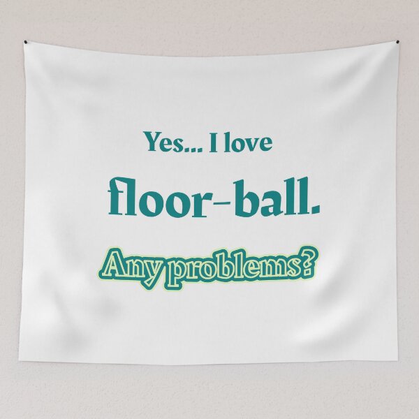 Aperçu de l'œuvre J'aime le Floor-Ball créée et vendue par cooldesignsalot.