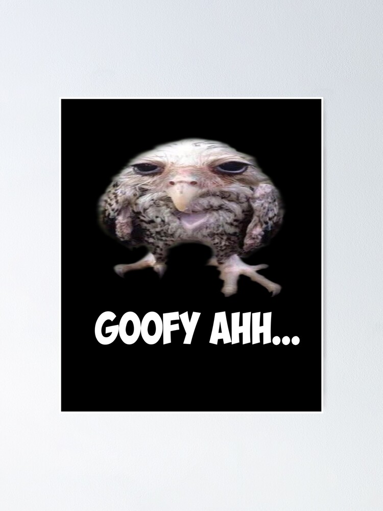 Goofy Ahh Funny Meme with Goofy Ahh Bird | Poster