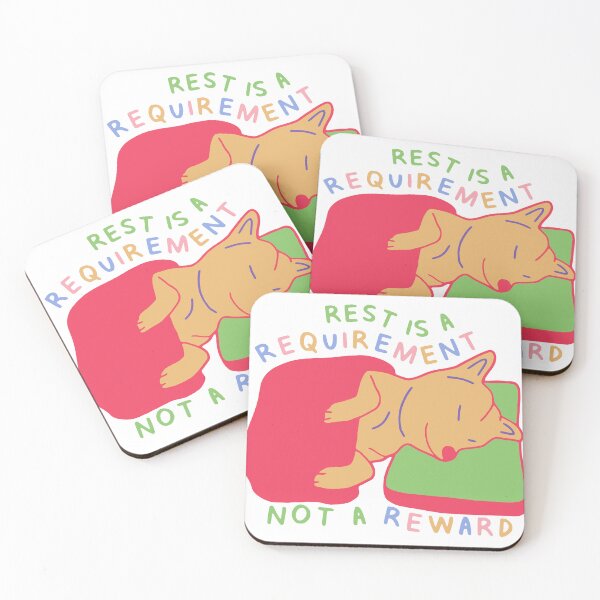 Item preview, Sleepy Shiba Inu on a Pillow Version 3 - Self Care Quotes designed and sold by aaalou.
