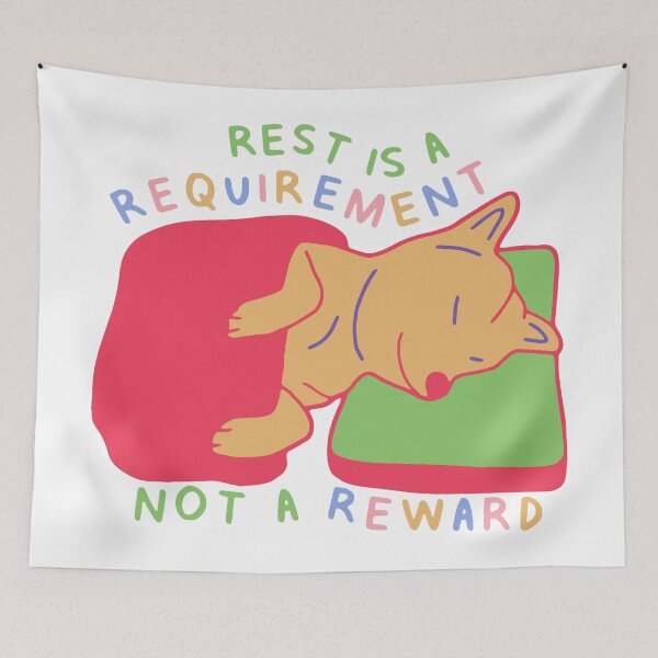 Item preview, Sleepy Shiba Inu on a Pillow Version 3 - Self Care Quotes designed and sold by aaalou.