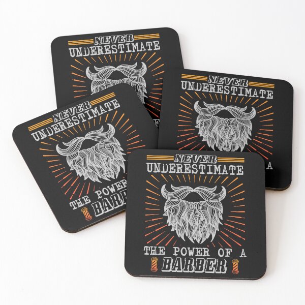Item preview, NEVER UNDERESTIMATE THE POWER OF A BARBER designed and sold by lukas69graphic.