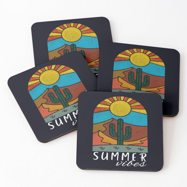 Item preview, Retro Summer Vibes, Cactus and Desert Sunrise designed and sold by madtoyman.