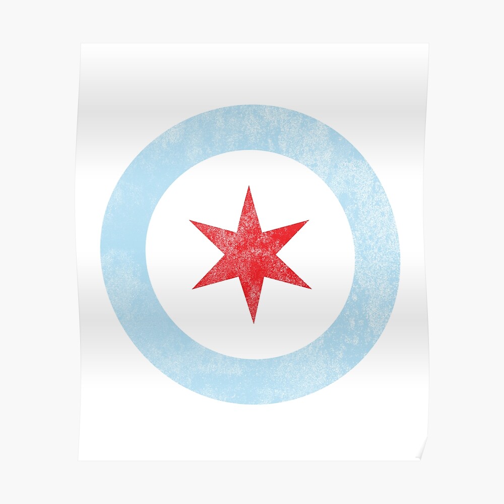 Chicago Flag Script Sticker