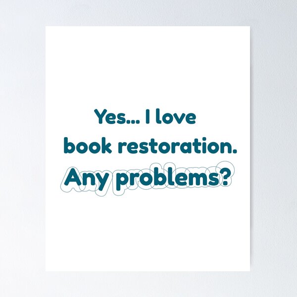 Item preview, I love Book Restoration designed and sold by cooldesignsalot.