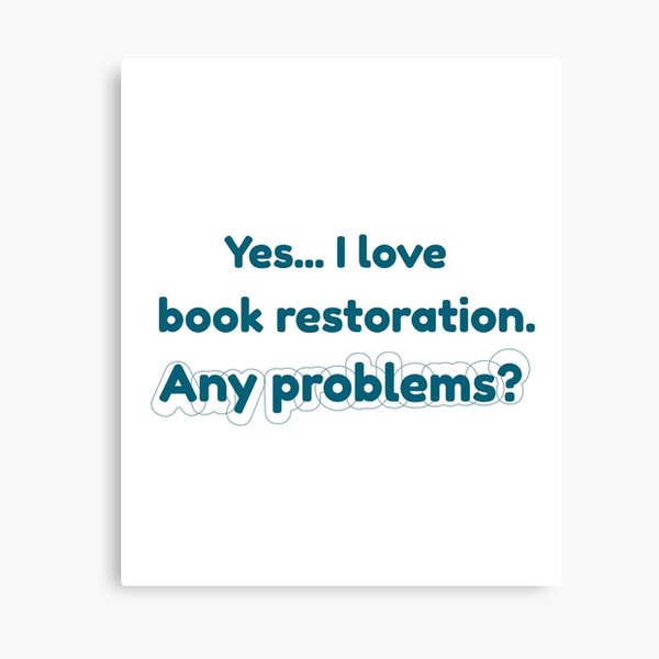 Item preview, I love Book Restoration designed and sold by cooldesignsalot.