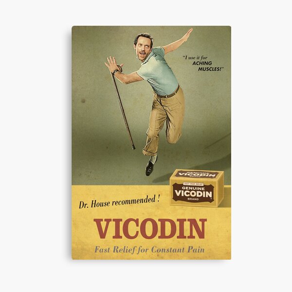 Dr. House Vicodin Recommended Lienzo