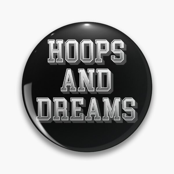 Item preview, Hoops And Dreams White & Grey Decorative Text Logo 3D Effect | Basketball Design designed and sold by Slam-Dunkan.