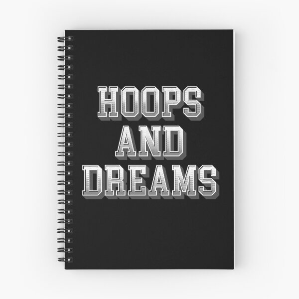 Item preview, Hoops And Dreams White & Grey Decorative Text Logo 3D Effect | Basketball Design designed and sold by Slam-Dunkan.