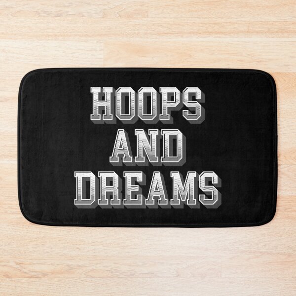 Item preview, Hoops And Dreams White & Grey Decorative Text Logo 3D Effect | Basketball Design designed and sold by Slam-Dunkan.