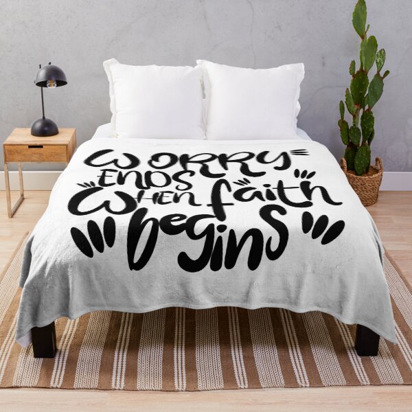 Item preview, Worry ends when faith begins designed and sold by Mychap.