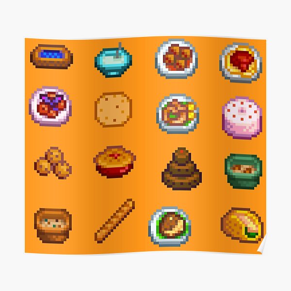 Even More Stardew Valley Recipes Poster For Sale By Shadowcass