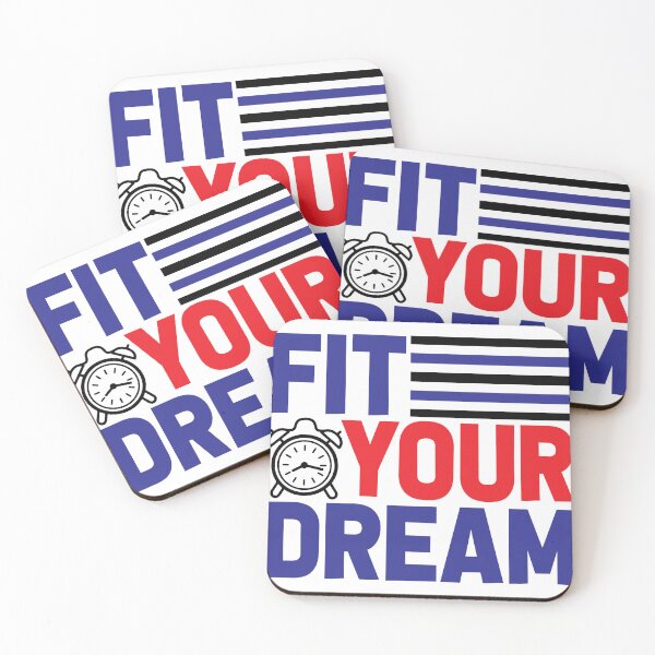 Item preview, Fit Your Dream Inspirational Motivational Quotes Saying Happy Life Apparel Essential Motivation Inspiration Joy Mood designed and sold by DesignByHeartUK.