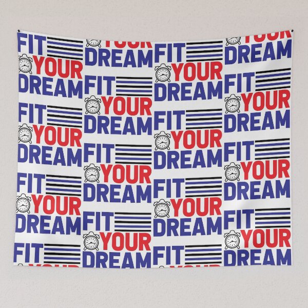 Item preview, Fit Your Dream Inspirational Motivational Quotes Saying Happy Life Apparel Essential Motivation Inspiration Joy Mood designed and sold by DesignByHeartUK.