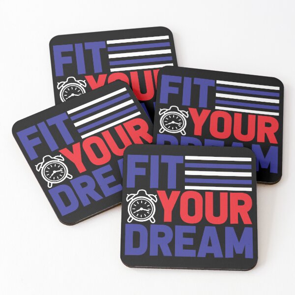 Item preview, Fit Your Dream Inspirational Motivational Quotes Saying Happy Life Apparel Essential Motivation Inspiration Joy Mood designed and sold by DesignByHeartUK.