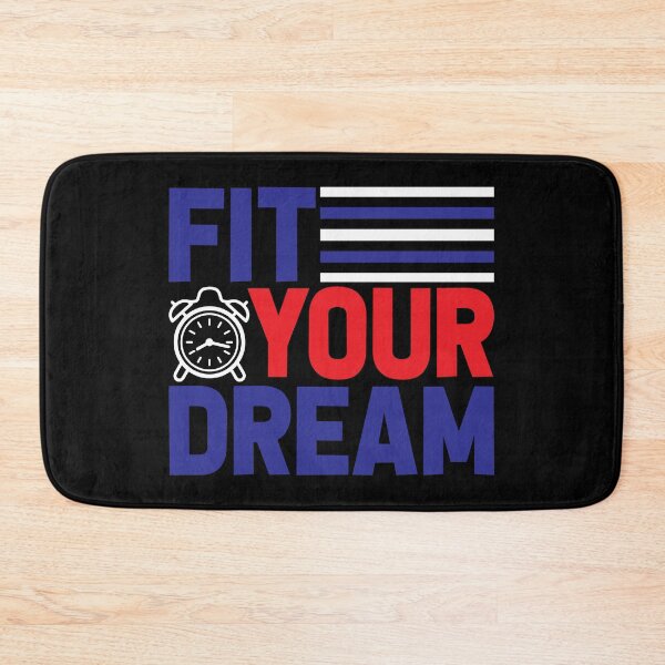 Item preview, Fit Your Dream Inspirational Motivational Quotes Saying Happy Life Apparel Essential Motivation Inspiration Joy Mood designed and sold by DesignByHeartUK.