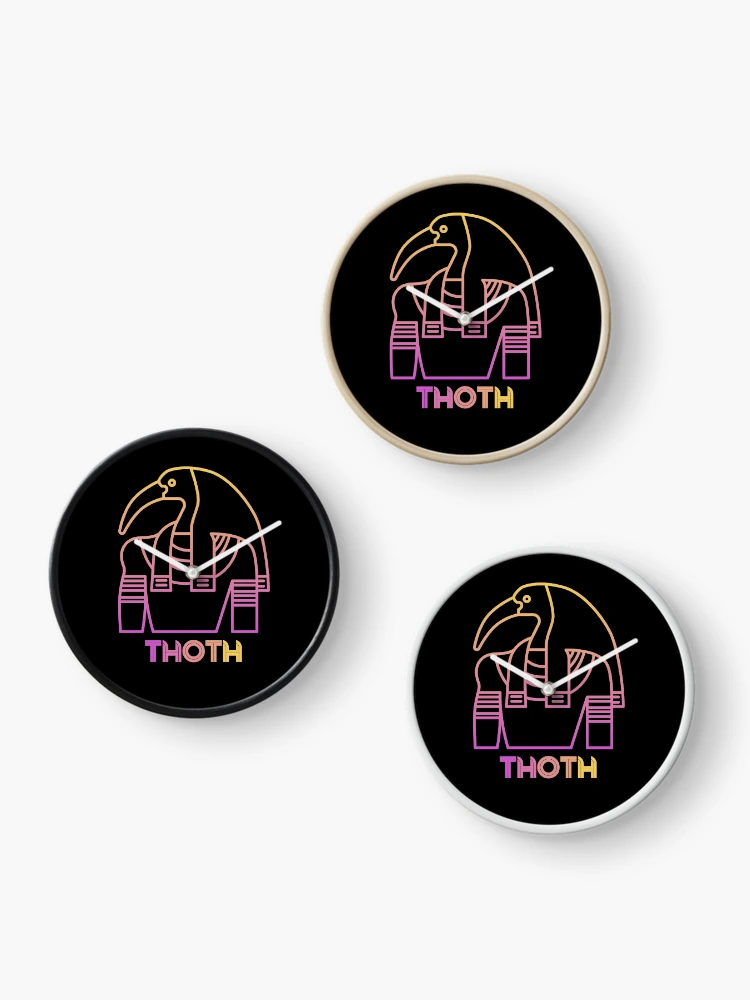 Thumbnail 3 of 4, Clock, Thoth designed and sold by RoughShirts.
