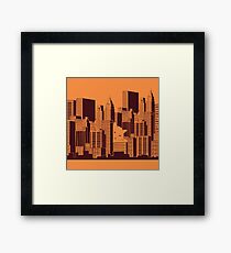 Cat in the Big City Framed Print