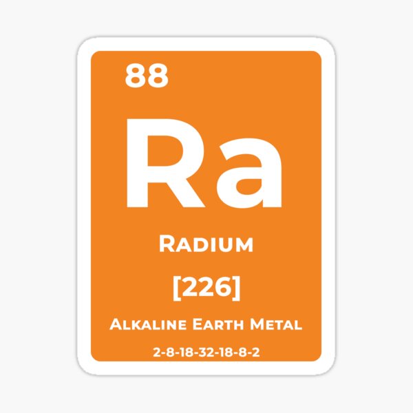"Radium" Sticker for Sale by Confundo Redbubble