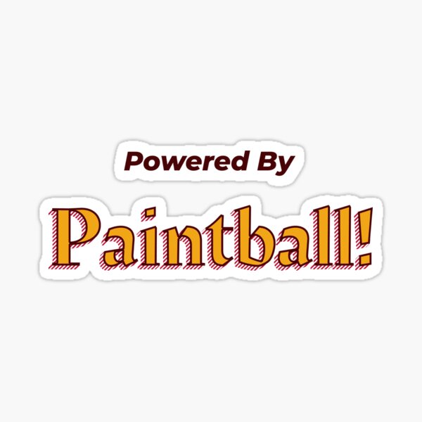Vista previa del artículo con la obra «Desarrollado por paintball», diseñado y vendido por cooldesignsalot.