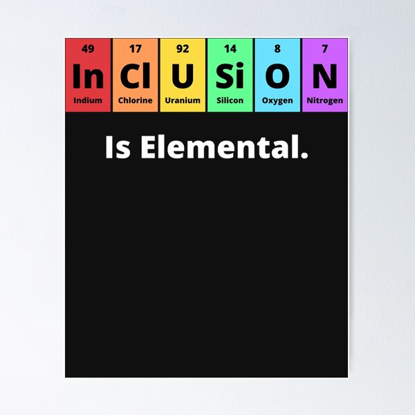 Item preview, Inclusion is elemental, indium chlorine uranium silicon oxygen nitrogen is elemental essent designed and sold by TrudyReyff.
