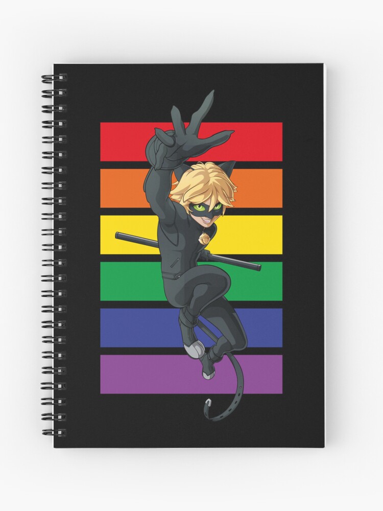 Miraculous Ladybug - Cat Noir Badge | Spiral Notebook