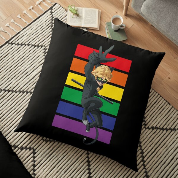Miraculous Ladybug - Rainbow Collection - Cat Noir Bodenkissen