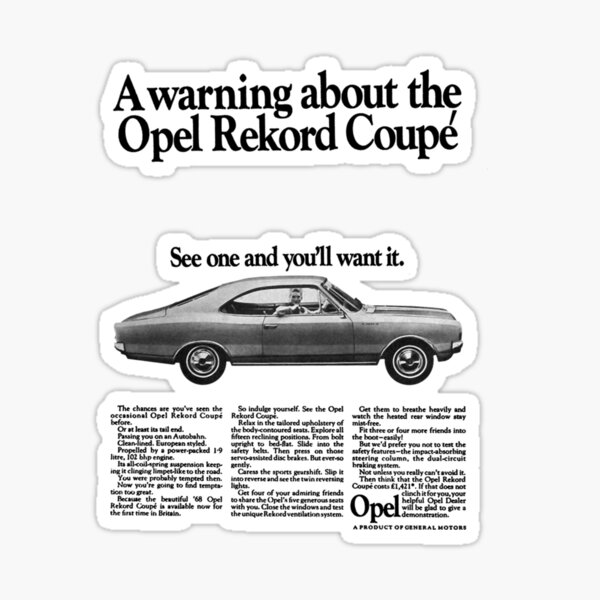 Opel record C renntourenwagen #201 #41 veuve noire 1:24 Décalque Décalcomanies 