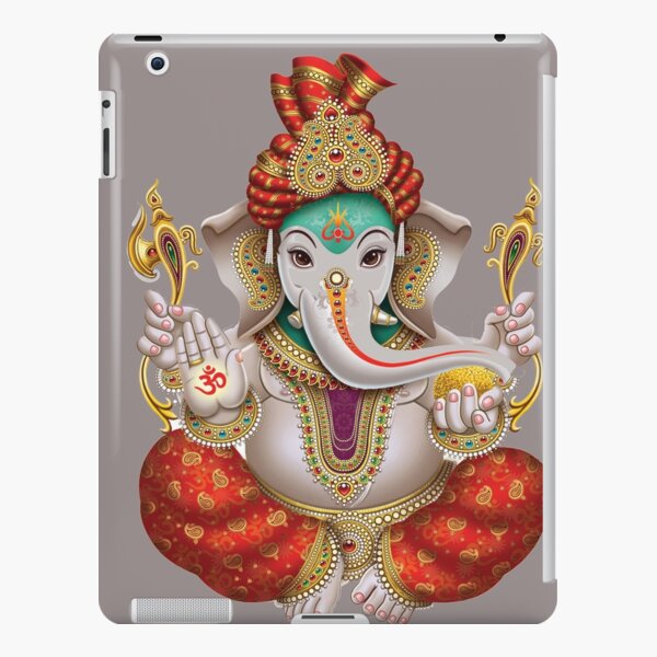 Lord Ganesha Elephant Hindu God Indian Art Stickers Diwali Shree Ganesh Ji Ipad Case And Skin