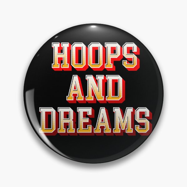Item preview, Hoops And Dreams Decorative Text Logo 3D Effect | Basketball Design designed and sold by Slam-Dunkan.