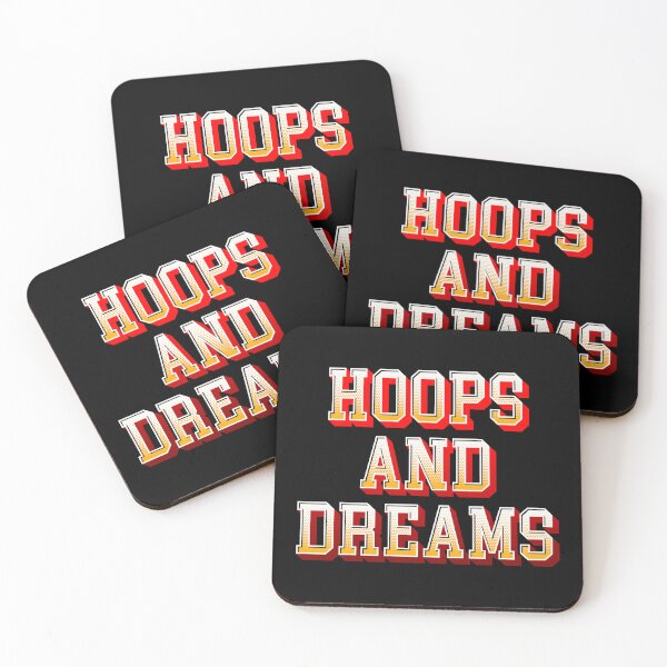 Item preview, Hoops And Dreams Decorative Text Logo 3D Effect | Basketball Design designed and sold by Slam-Dunkan.