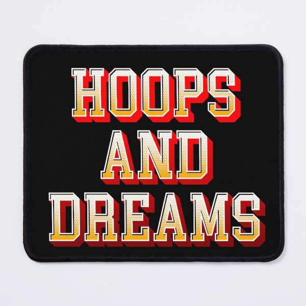 Item preview, Hoops And Dreams Decorative Text Logo 3D Effect | Basketball Design designed and sold by Slam-Dunkan.