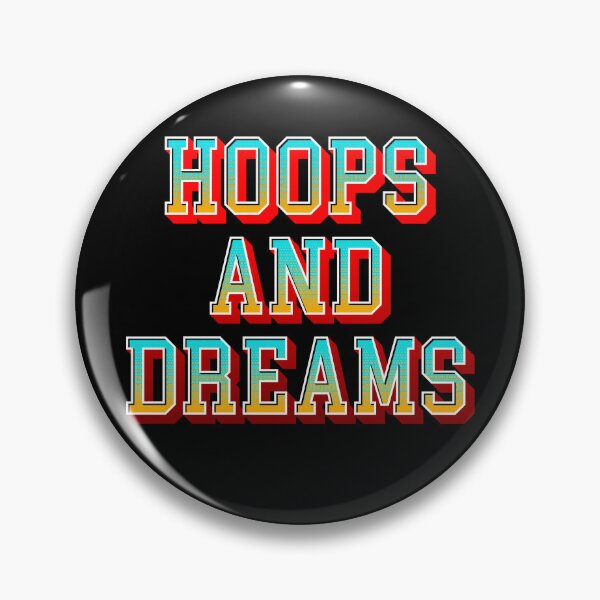 Item preview, Hoops And Dreams Decorative Text Logo 3D Effect | Basketball Design designed and sold by Slam-Dunkan.