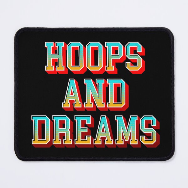 Item preview, Hoops And Dreams Decorative Text Logo 3D Effect | Basketball Design designed and sold by Slam-Dunkan.
