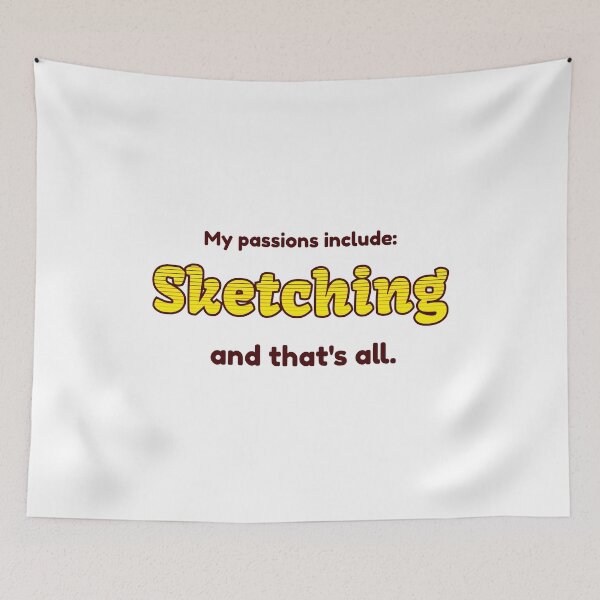Item preview, Sketching is my passion designed and sold by cooldesignsalot.