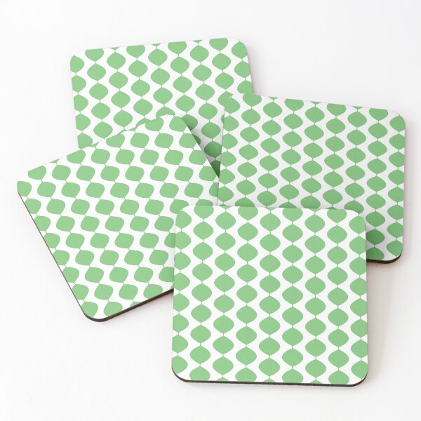 Item preview, Mid Century Modern Retro 60s Waves Pattern  (Yellow Green Light) designed and sold by Makanahele.