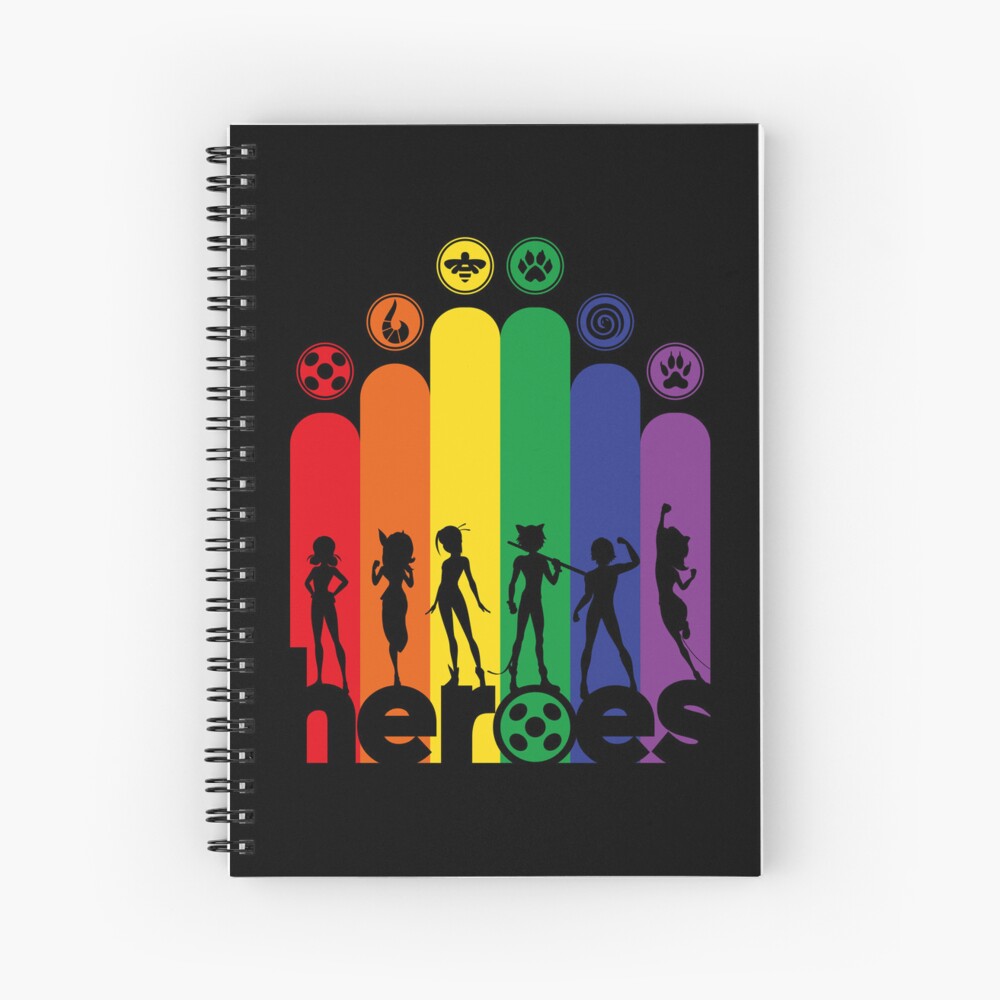 Miraculous Ladybug - Cat Noir Badge | Spiral Notebook