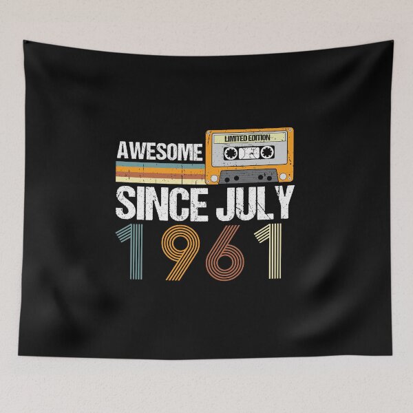 Item preview, Awesome Since July 1961 | 61th Birthday | Vintage July 1961 designed and sold by AMINE  ★★★★★.