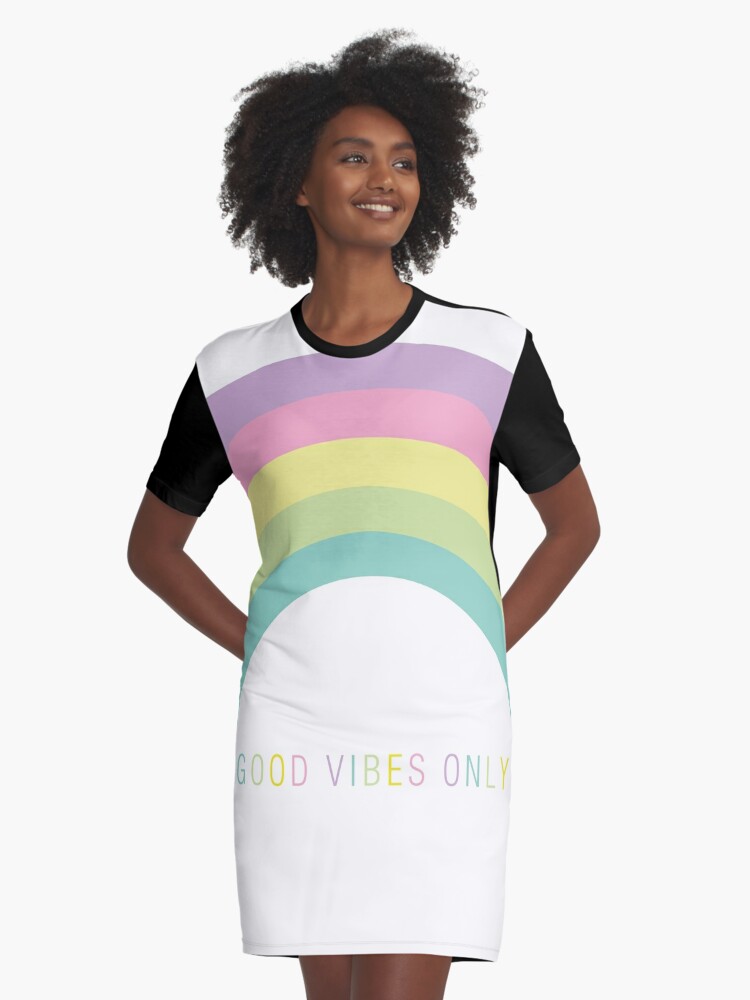 Good vibes 2025 only shirt dress