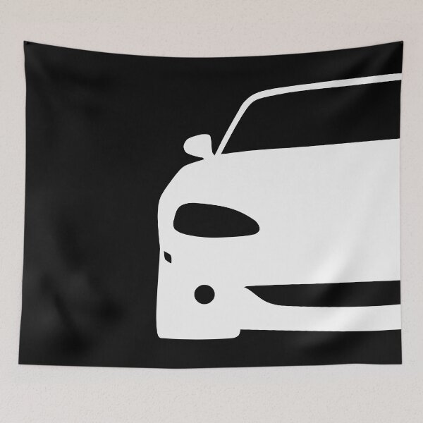 Item preview, Mazda Miata MX-5 NB front white silhouette designed and sold by EdimDesign.
