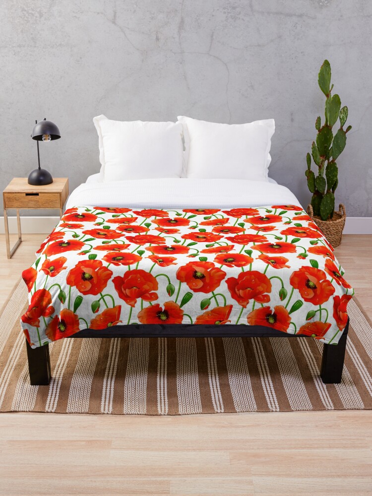 Beautiful Bedroom Bedspread, Beautiful Blanket Flowers