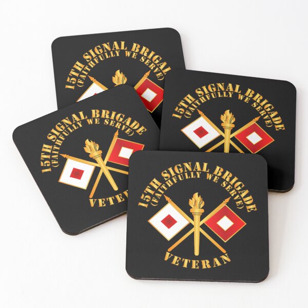 Item preview, Army - 15th Signal Brigade - Signal Branch - Veteran X 300 designed and sold by Military Insignia Products.
