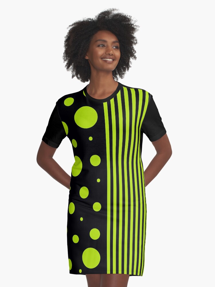 Green dress black sales spots