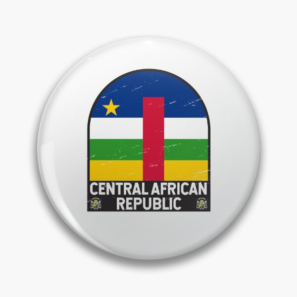 Item preview, Central African Republic Flag Emblem Distressed Vintage designed and sold by KrisSidDesigns.