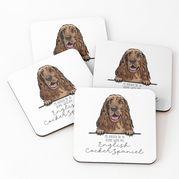 Item preview, I’d rather be at home with my English Cocker Spaniel designed and sold by Little Fuzz Shop.