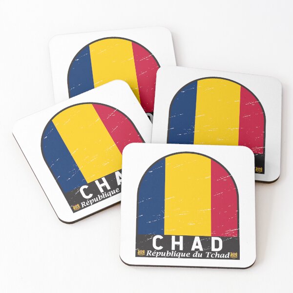 Item preview, Chad Flag Emblem Distressed Vintage designed and sold by KrisSidDesigns.