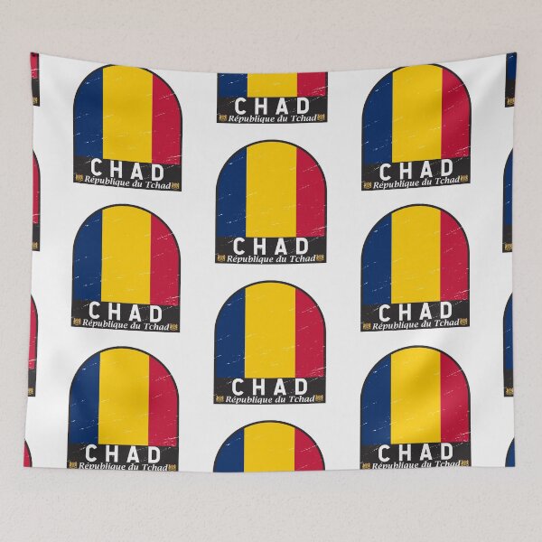 Item preview, Chad Flag Emblem Distressed Vintage designed and sold by KrisSidDesigns.