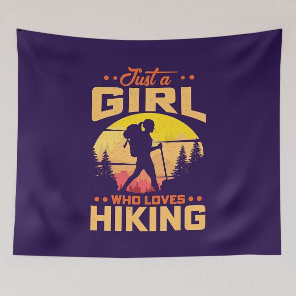Item preview, Just a Girl who Loves Hiking designed and sold by Lonesome-Fox.