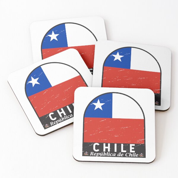 Item preview, Chile Flag Emblem Distressed Vintage designed and sold by KrisSidDesigns.
